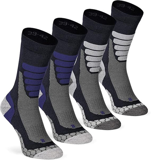 2 Paar Xtreme Wandersocken lang Trekking Nordic Walking Größe 35-47