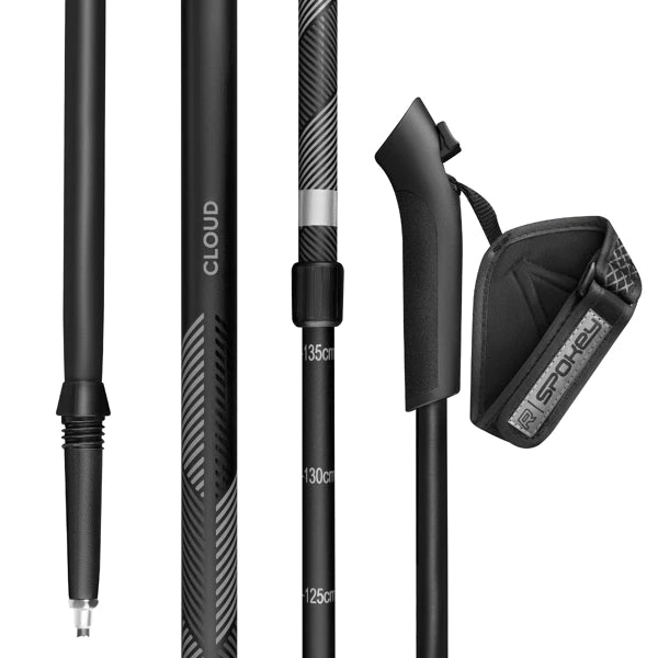 Nordic Walking Stöcke Spokey CLOUD Höhenverstellbar von 95 bis 135 cm
