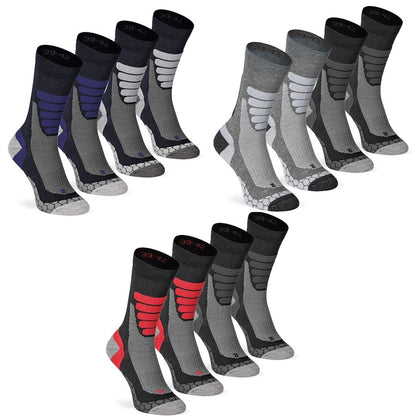 2 Paar Xtreme Wandersocken lang Trekking Nordic Walking Größe 35-47