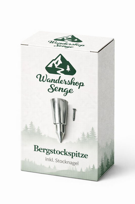 Bergstockspitze inkl. Stocknagel – für Holz-Wanderstöcke 18 mm | 20 mm | 22 mm