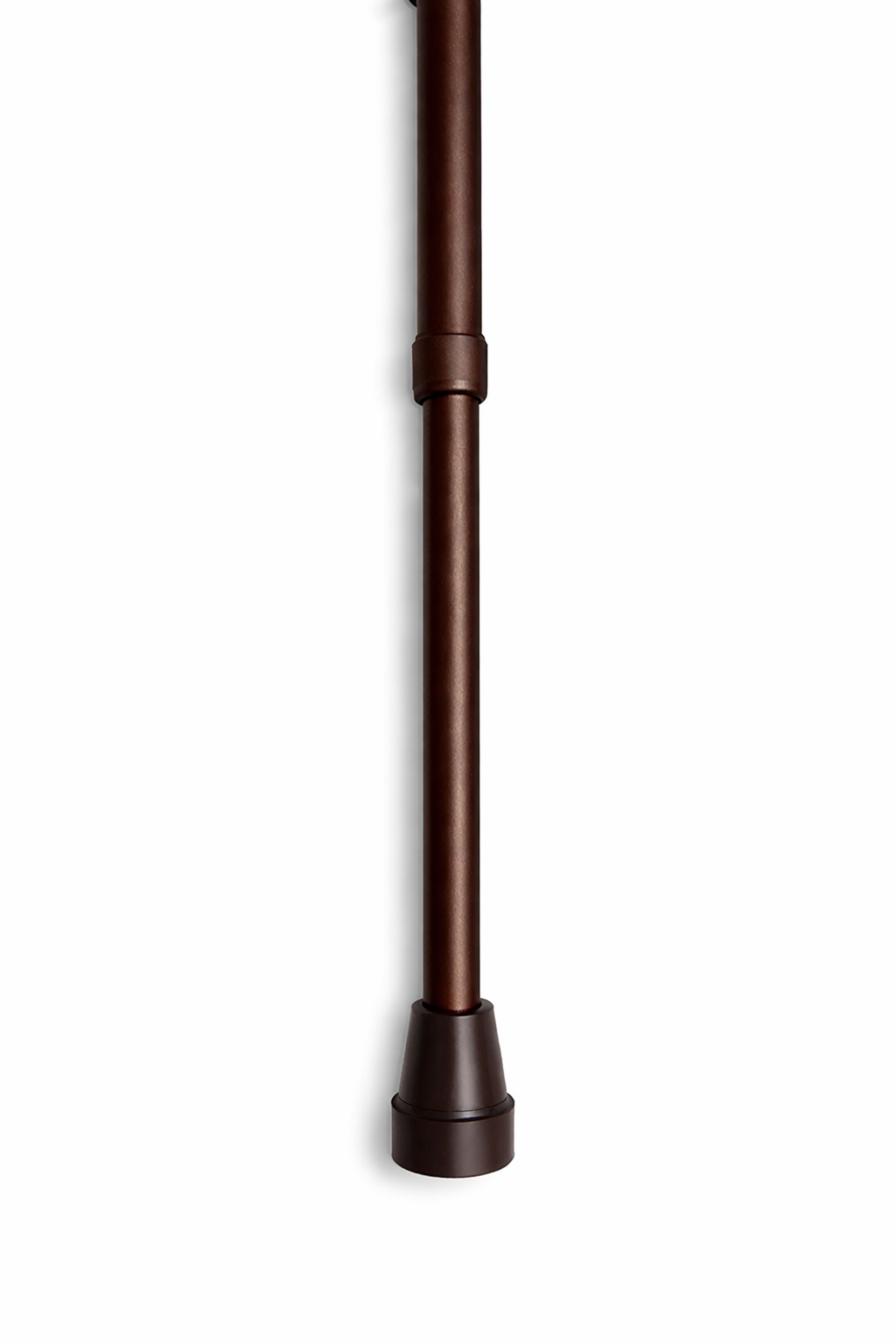 Höhenverstellbarer Leichtmetall-Gehstock Gastrock bronze mit Derbygriff