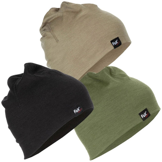 Fox Outdoor, Merino Beanie Lite – Ganzjahres-Mütze aus Merinowolle, Atmungsaktiv, Wandern