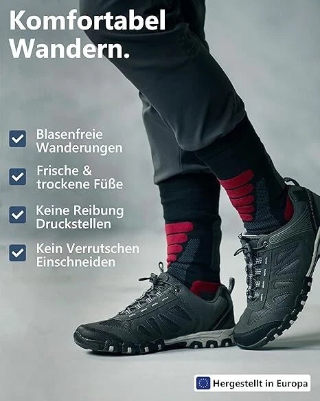 2 Paar Xtreme Wandersocken lang Trekking Nordic Walking Größe 35-47