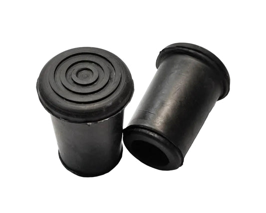 Gastrock Gummipuffer "SCHLANK" schwarz für Gehstöcke aus Holz Ø20mm