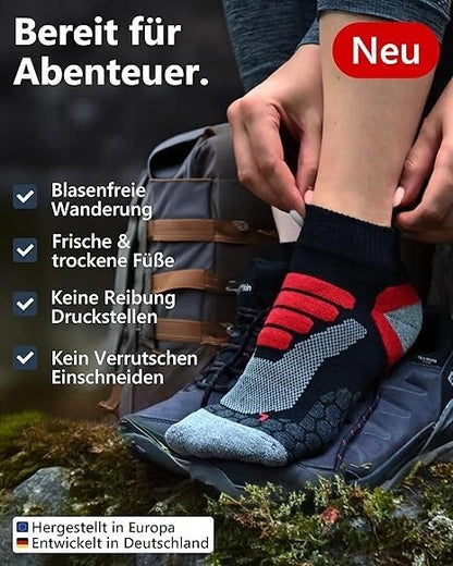 2 Paar Xtreme Wandersocken kurz Trekking Nordic Walking Größe 39-47