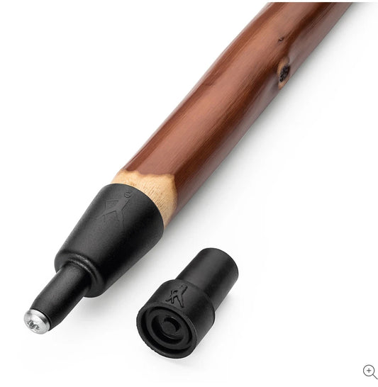 Gastrock Combi Spike Garnitur mit Gummipuffer Stockspitze Bergstockspitze für Wanderstöcke aus Holz Ø16-Ø28mm