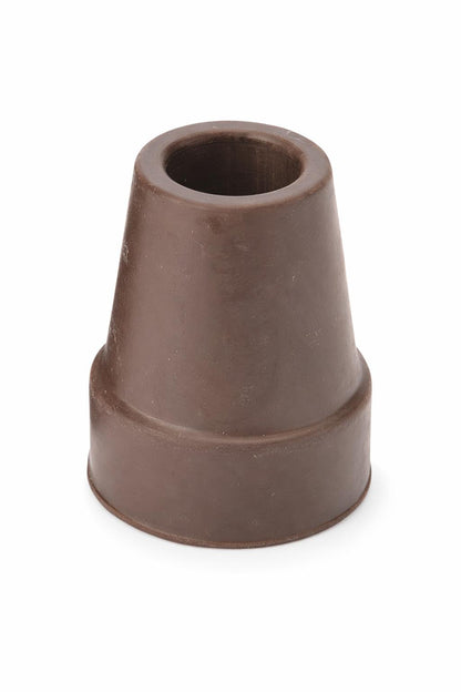 Gastrock Gummipuffer mit Stahleinlage schwarz-braun für Leichtmetall-Gehstöcke Ø16-Ø18mm