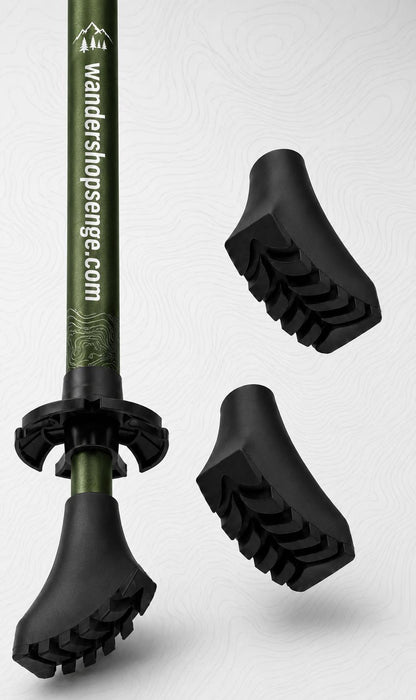 10 STK. Nordic Walking Gelände Gummipuffer für Nordic Walking und Trekking Stöcke,11mm Durchmesser