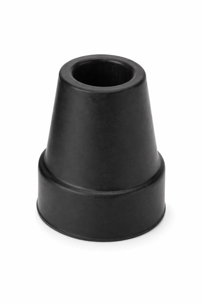 Gastrock Gummipuffer mit Stahleinlage schwarz-braun für Leichtmetall-Gehstöcke Ø16-Ø18mm